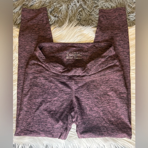 Yogalicious Lux Heathered Pink Leggings - Picture 2 of 6